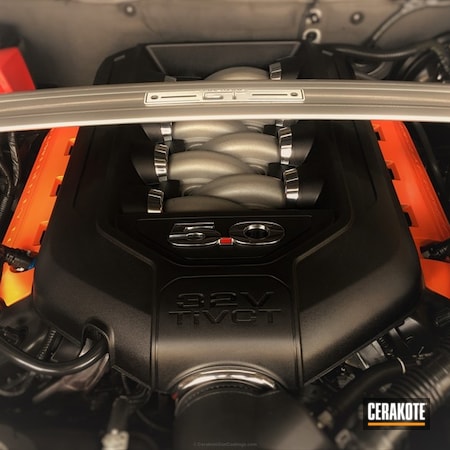 Powder Coating: High Temperature Coating,Safety Orange H-243,Valve Covers,Mustang,Ford