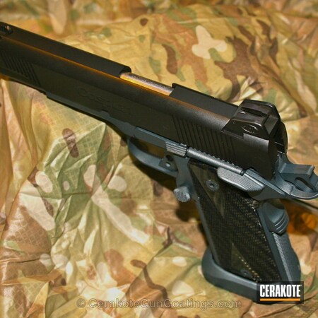 Powder Coating: Graphite Black H-146,1911,Handguns,Blue Titanium H-185,Caspian Arms