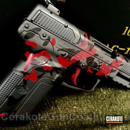 Powder Coating: Sniper Grey H-234,FIREHOUSE RED H-216,Graphite Black H-146,FNH,Handguns