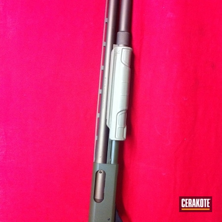 Powder Coating: Shotgun,Remington,O.D. Green H-236,Burnt Bronze H-148,Flat Dark Earth H-265