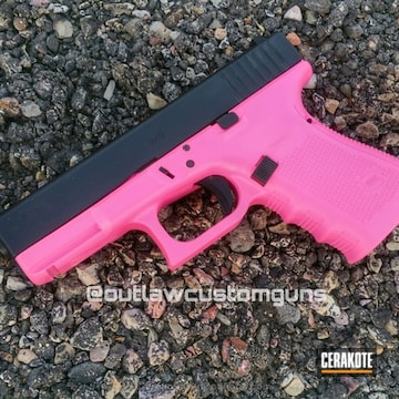 Cerakoted H-244 Bright Pink With H-146 Graphite Black