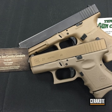 Cerakoted H-148 Burnt Bronze With H-267 Magpul Flat Dark Earth And H-160 Colt Coyote