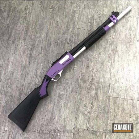 Powder Coating: Custom Mix,Snow White H-136,Bright Purple H-217,Titanium H-170,Pump-action Shotgun