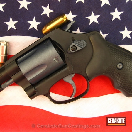 Powder Coating: Graphite Black H-146,Smith & Wesson,Blue Titanium H-185,Revolver