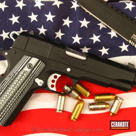 Powder Coating: Bright White H-140,Graphite Black H-146,1911,Handguns,Colt