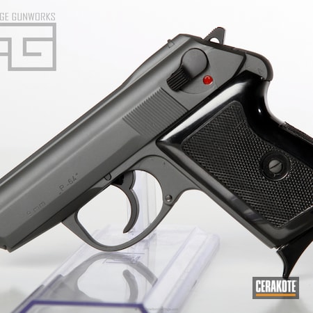 Powder Coating: Graphite Black H-146,Handguns,Pistol,Radom,P64,SIG™ DARK GREY H-210