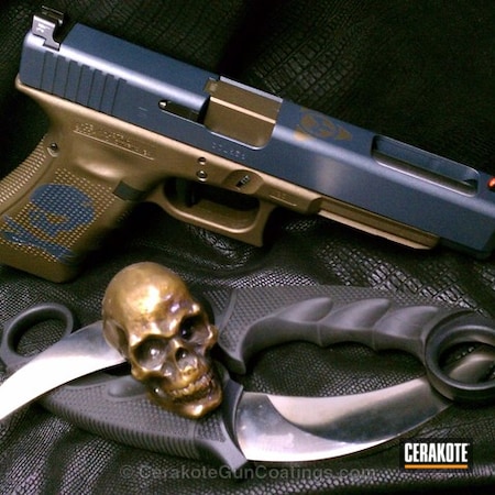 Powder Coating: Glock,Knives,Handguns,Blue Titanium H-185,Burnt Bronze H-148