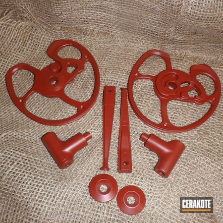 Powder Coating: Crimson H-221,Custom Mix,Scorpyd Crossbows,FIREHOUSE RED H-216,Crossbow
