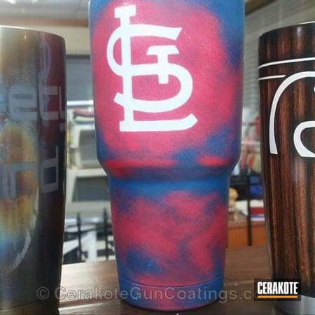 Powder Coating: Copper Brown H-149,Blue Titanium H-185,Ducks Unlimited,YETI Cup,FIREHOUSE RED H-216