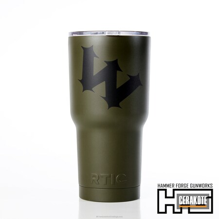 Powder Coating: Graphite Black H-146,Mil Spec O.D. Green H-240,Tumbler,Keychain,RTIC,Wicked Customs