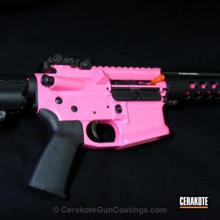 Powder Coating: Graphite Black H-146,Ladies,Noveske,Tactical Rifle,Prison Pink H-141