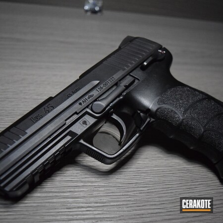 Powder Coating: Graphite Black H-146,Heckler & Koch,Handguns,Pistol,HK45