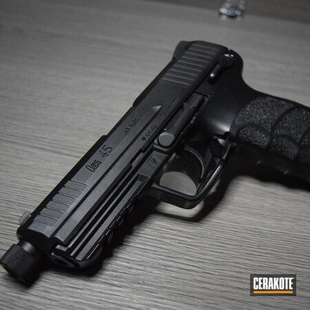 Powder Coating: Graphite Black H-146,Heckler & Koch,Handguns,Pistol,HK45