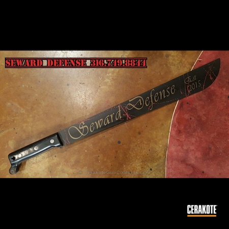 Powder Coating: Graphite Black H-146,Knives,Fixed-Blade Knife,Machete,Burnt Bronze H-148