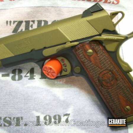 Powder Coating: Graphite Black H-146,1911,Handguns,Burnt Bronze H-148