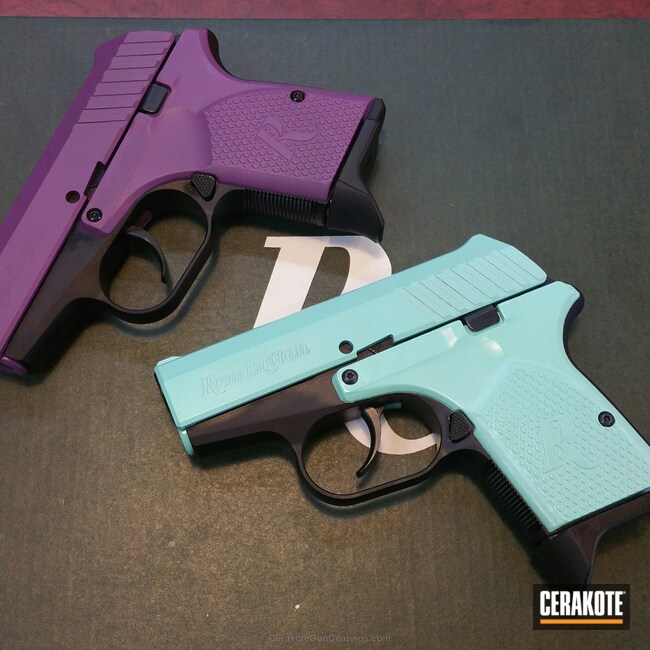 Cerakoted H-175 Robin's Egg Blue With H-217 Bright Purple