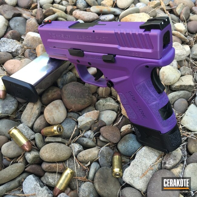 Cerakoted: Bright Purple H-217,Pistol,Springfield Armory,Handguns,Ladies