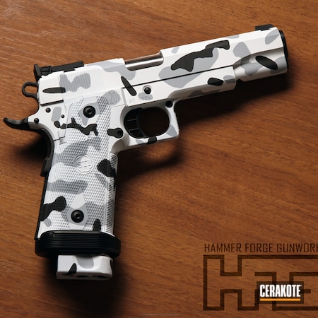 Powder Coating: Graphite Black H-146,Snow White H-136,1911,Handguns,Pistol,BATTLESHIP GREY H-213,2011,Snow Camo,STI