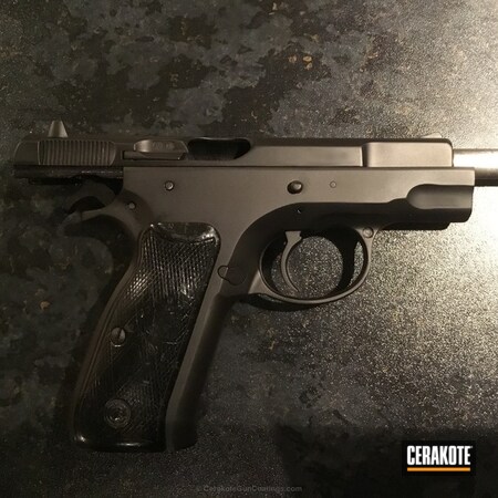 Powder Coating: 9mm,Graphite Black H-146,Handguns,Pistol,CZ75 SP01