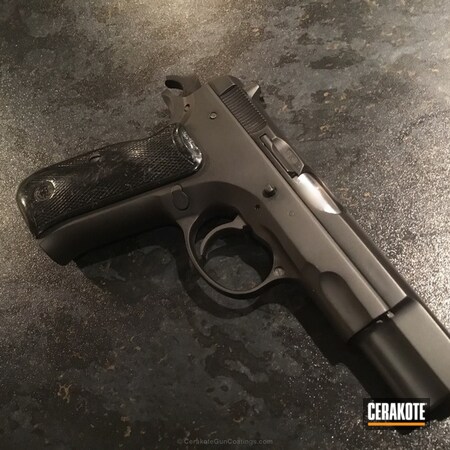 Powder Coating: 9mm,Graphite Black H-146,Handguns,Pistol,CZ75 SP01