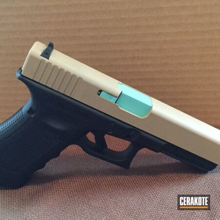 Powder Coating: Glock,Handguns,DESERT SAND H-199,Pistol,Robin's Egg Blue H-175,Glock 31