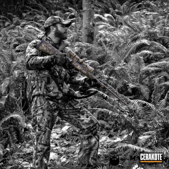 Cerakoted: Bolt Action Rifle,Hunting,MAGPUL® FLAT DARK EARTH H-267,DESERT SAND H-199,Hunting Rifle,Camo,Grunge Camo,MAGPUL® O.D. GREEN H-232,Custom Camo