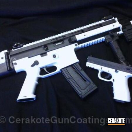 Powder Coating: Bright White H-140,Graphite Black H-146,Handguns,ISSC,Tactical Rifle