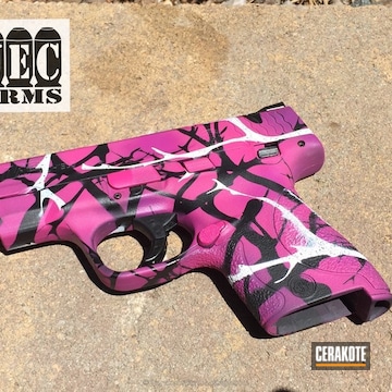 Cerakoted H-224 Sig Pink With H-146 Graphite Black And H-136 Snow White