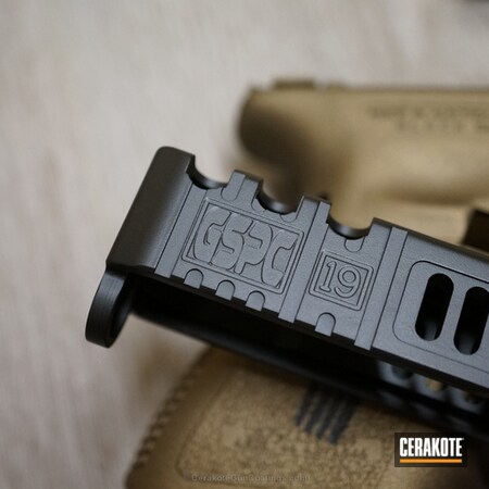 Powder Coating: Graphite Black H-146,Glock,Machining,Gen 4,Punisher,Burnt Bronze H-148