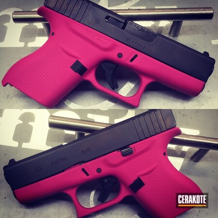 Powder Coating: Glock 43,Glock,Ladies,Handguns,SIG™ PINK H-224,Pistol