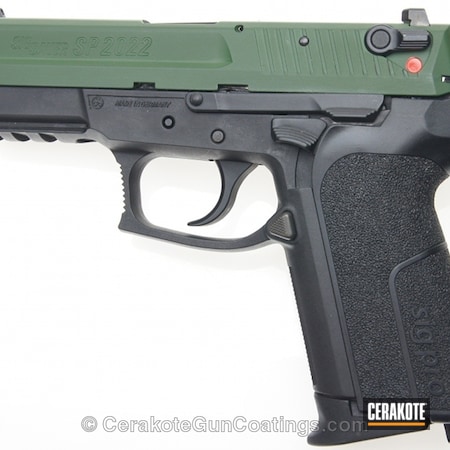 Powder Coating: Sig Sauer,Handguns,Highland Green H-200