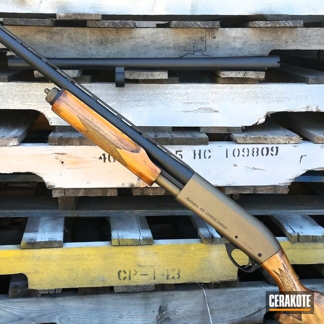 Cerakoted: Shotgun,Graphite Black H-146,Burnt Bronze H-148,Remington 870,Remington
