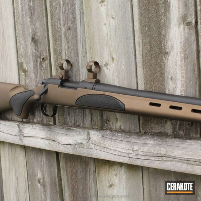 Cerakoted: Bolt Action Rifle,Hunting Rifle,Graphite Black H-146,Burnt Bronze H-148,Remington