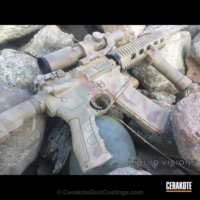 Cerakoted: Freehand Camo,Coyote Tan H-235,MagPul,DPMS Panther Arms,Federal Brown H-212,Bushnell,Flat Dark Earth H-265