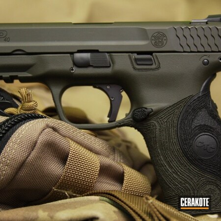 Powder Coating: Graphite Black H-146,Smith & Wesson,Mil Spec O.D. Green H-240,Handguns