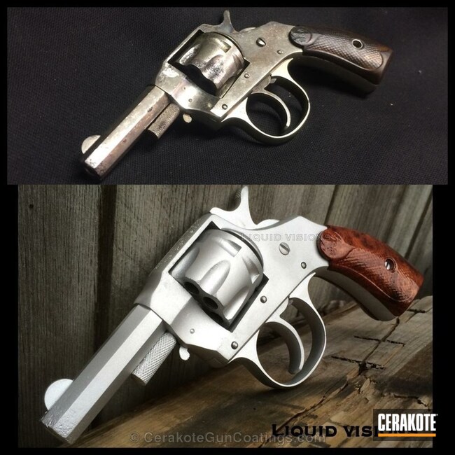 Cerakoted: Smith & Wesson,Revolver,Wheel Gun,Restoration,Satin Aluminum H-151