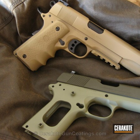 Powder Coating: 1911,Handguns,Forest Green H-248,MAGPUL® O.D. GREEN H-232,Colt,Flat Dark Earth H-265