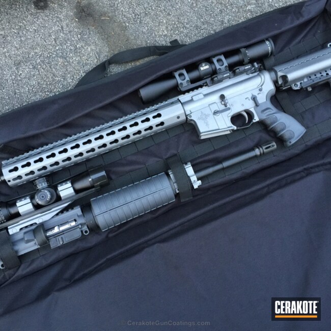Cerakoted: Sniper Grey H-234,Graphite Black H-146,Tactical Rifle,Tactical Grey H-227,AR-15