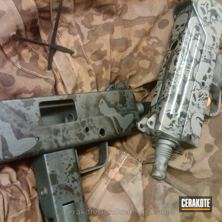 Powder Coating: Handguns,Blue Titanium H-185,Armor Black H-190,Steel Grey H-139,Ingram