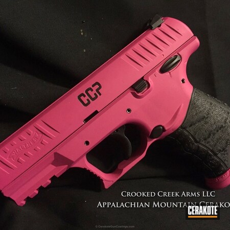 Powder Coating: 9mm,Graphite Black H-146,Two Tone,Handguns,SIG™ PINK H-224,Pistol,Walther
