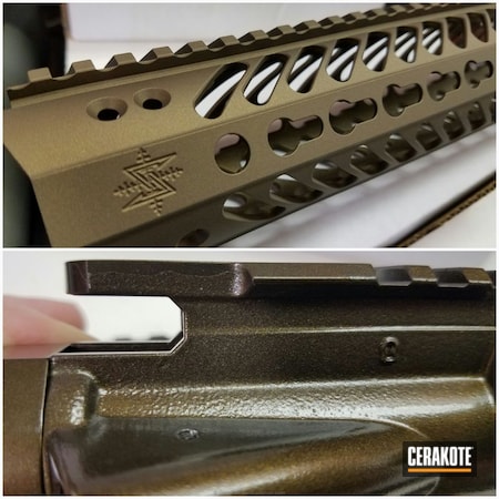 Powder Coating: Seekins Precision,Before and After,Burnt Bronze H-148,Upper / Lower,Lower,SP223