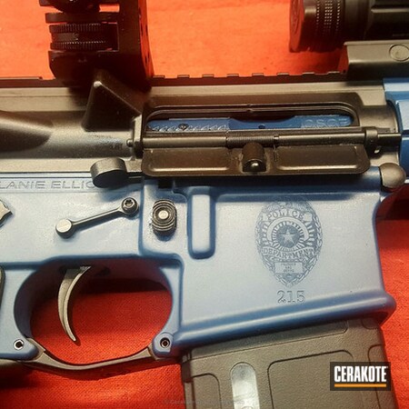 Powder Coating: Graphite Black H-146,Tactical Rifle,Ridgeway Blue H-220,Rifle,Law Enforcement,Cold Steel
