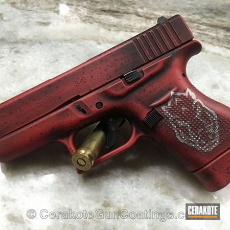 Powder Coating: Glock 43,9mm,Red,Bright White H-140,Razorback,Graphite Black H-146,Glock,Black,Distressed,Hog,FIREHOUSE RED H-216,Mud Brown H-225