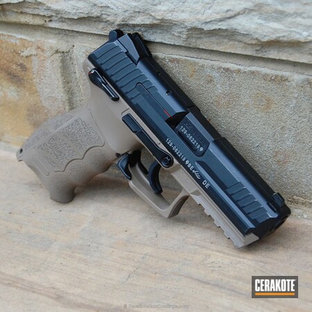 Powder Coating: 9mm,HK Pistol,Two Tone,Heckler & Koch,Handguns,Pistol,HKP30,MAGPUL® FLAT DARK EARTH H-267