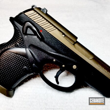 Powder Coating: Handguns,Pistol,Baretta,Burnt Bronze H-148