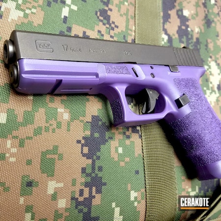 Powder Coating: 9mm,Glock,Ladies,Handguns,Pistol,Bright Purple H-217,Glock 17