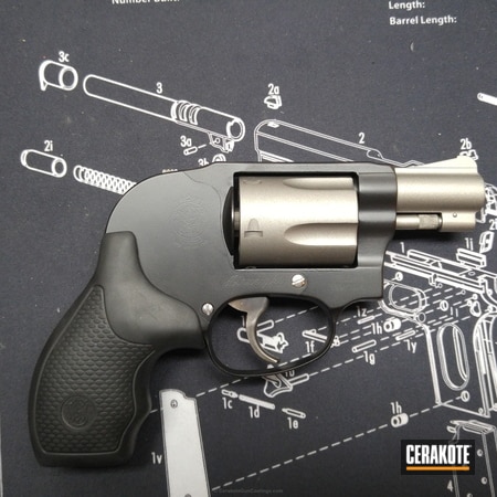 Powder Coating: Graphite Black H-146,Smith & Wesson,Handguns,Pistol,Revolver,Airweight,Titanium H-170