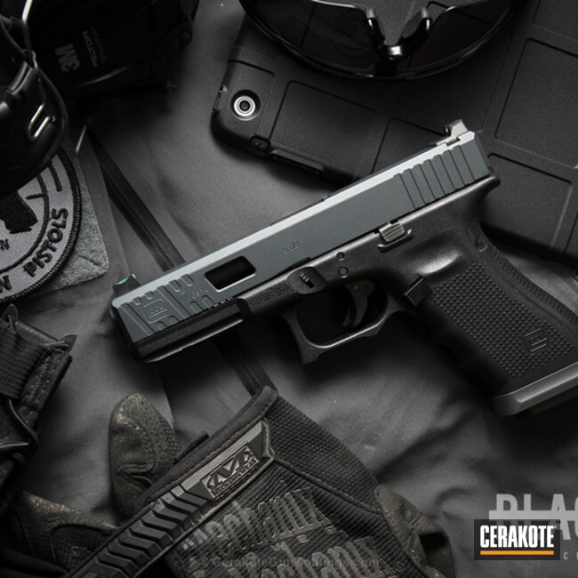 Cerakoted: Sniper Grey H-234,Zev Glock,Graphite Black H-146,Folding Knife,Pistol,x300,Glock,Surefire Flashlight,Handguns,Hawk Knife Designs,Zev