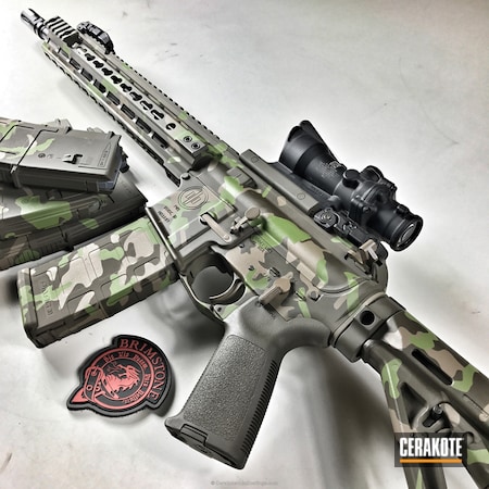 Powder Coating: Trijicon,Zombie Green H-168,PWS,PWS AR,MAGPUL® O.D. GREEN H-232,Tactical Rifle,AR-15,Patriot Brown H-226,Woodland Camo