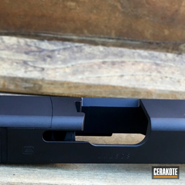 Cerakoted: Graphite Black H-146,Glock 17 Slide,Glock,Gun Parts,Glock 17